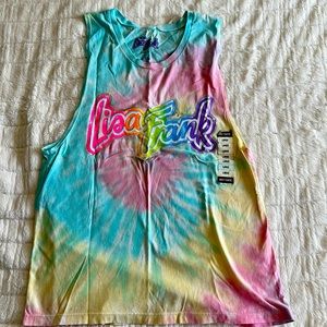 Lisa Frank Throwback Muscle Tank Tee Size Large